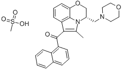 Molecular Structure of 131543-25-4 (S(-)-WIN 55 212-3 MESYLATE)